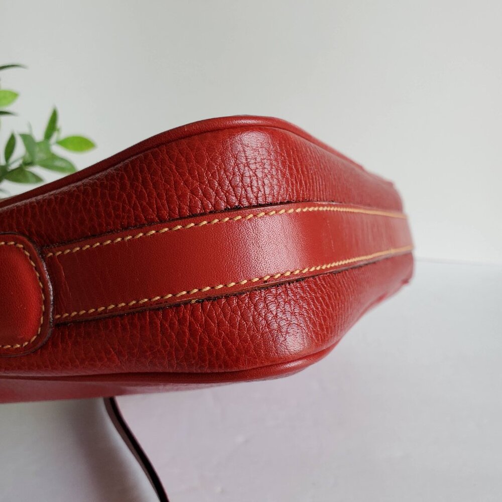 EUC Vintage Coach Sheridan Charleston Bag (#4217) Red w/Red trim – Hard to Find! - Picture 7 of 12